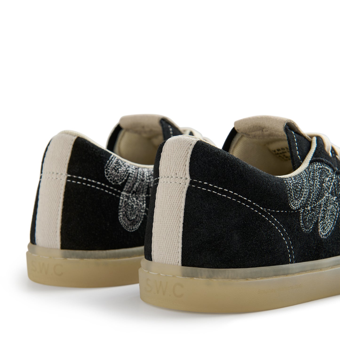 SURMA SHROOMHANDS SUEDE REPAIR STITCH BLACK