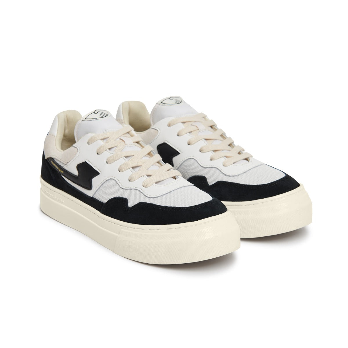 PEARL S-STRIKE SUEDE MIX WHITE-BLACK