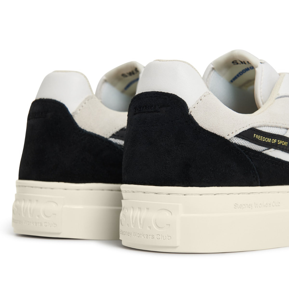 Pearl S-Strike Suede Mix White Black back