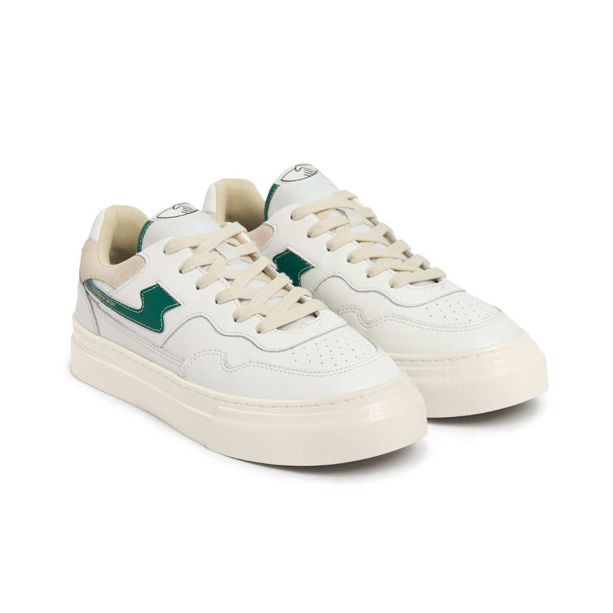 Pearl S-Strike Leather White Green pair